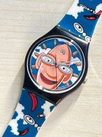Seltene Swatch Uhr Cartoon-Design, Sommer-Spass, Sammlers...