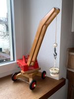Holzkran Spielzeug, Vintage schönes Objekt