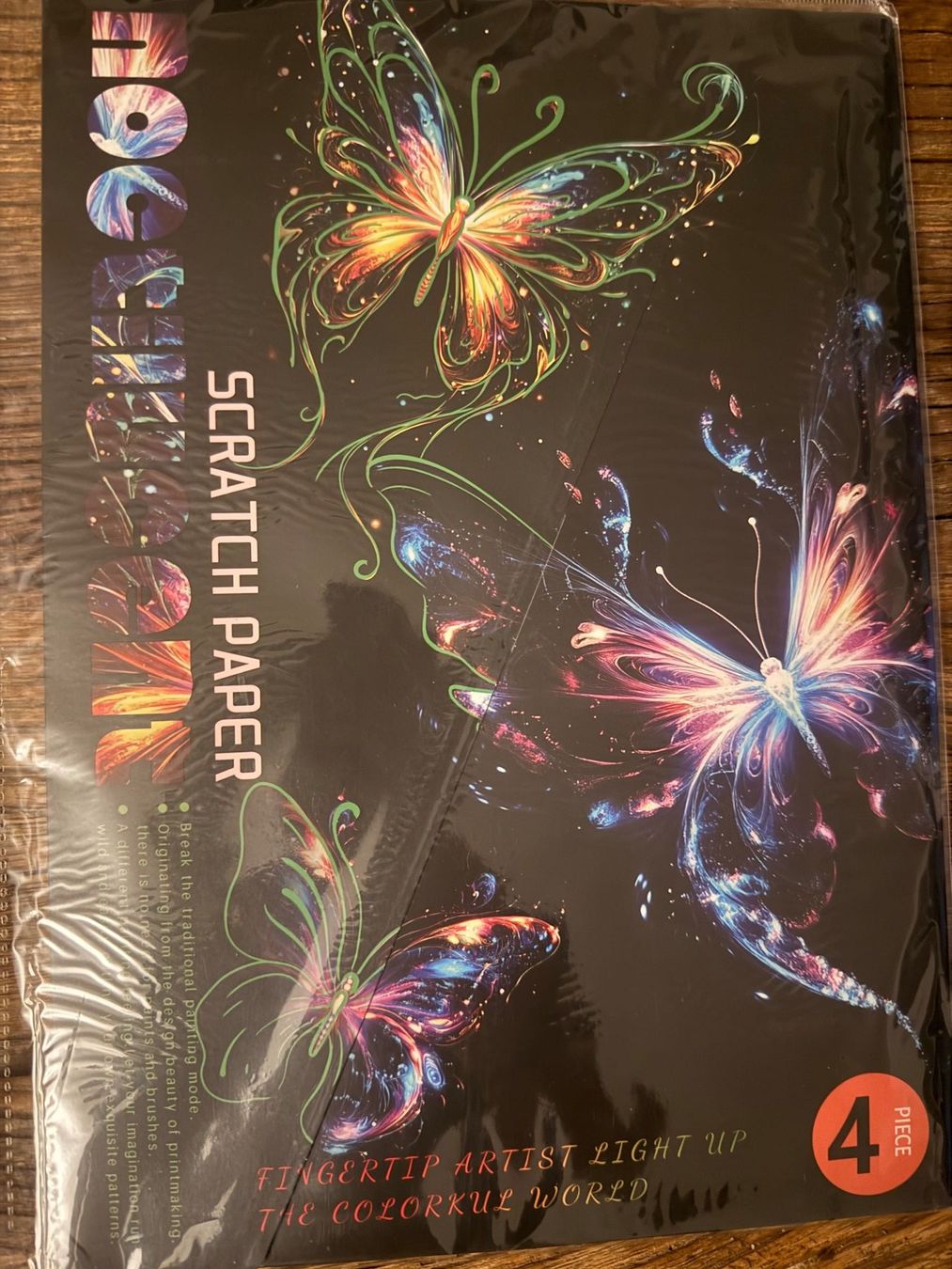 Kit bricolage: Kratzpapier 4x Schmetterlinge – Nuovo e nell'imballaggio originale da Teufenthal AG venduto da MeineSchatztruhe