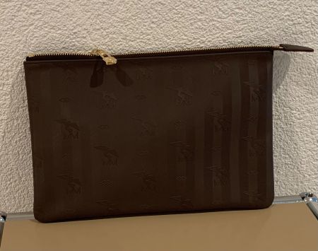 MAISON MOLLERUS Pochette chocolate gold, NEU