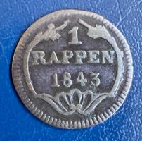 1 Rappen 1843 Kanton Schwyz, ab 1 Chf!