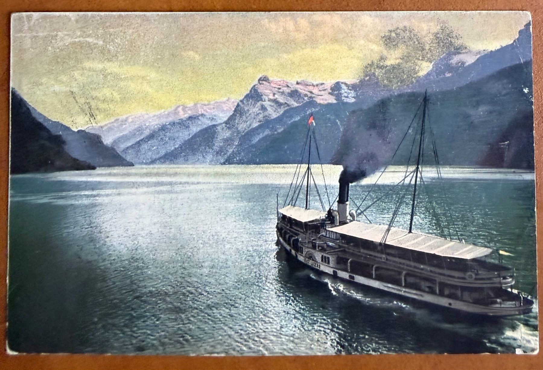 Cartes postales: Dampfschiff - Vierwaldstättersee  1908 – D'occasion à Lutry par Ediego