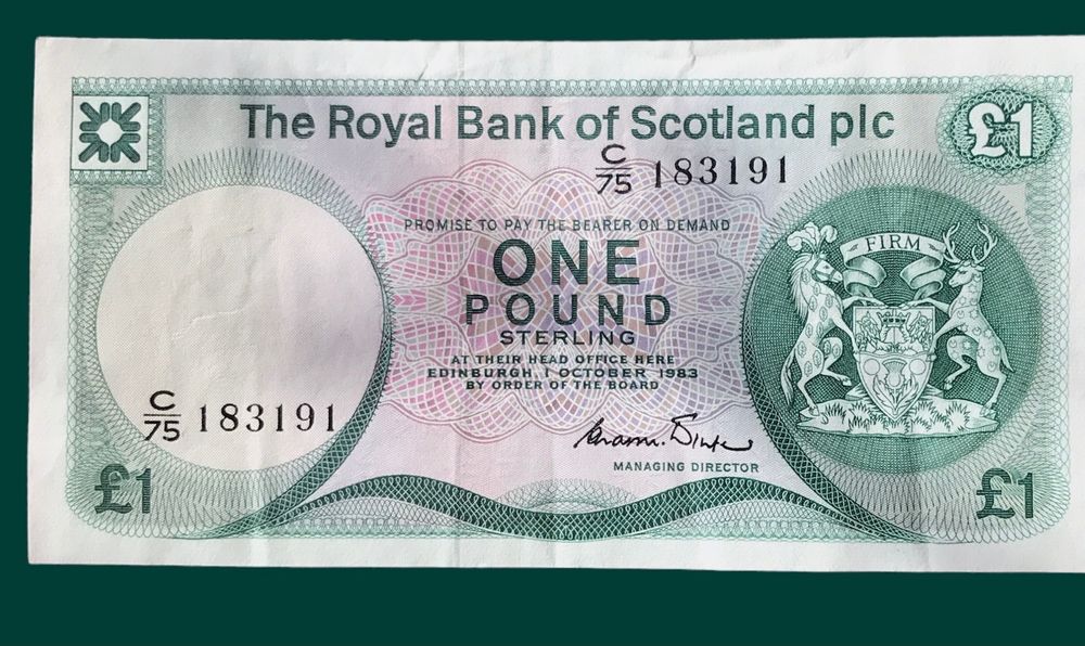Royal Bank of Scotland 1 £ Banknote 1983 VF Kaufen auf Ricardo