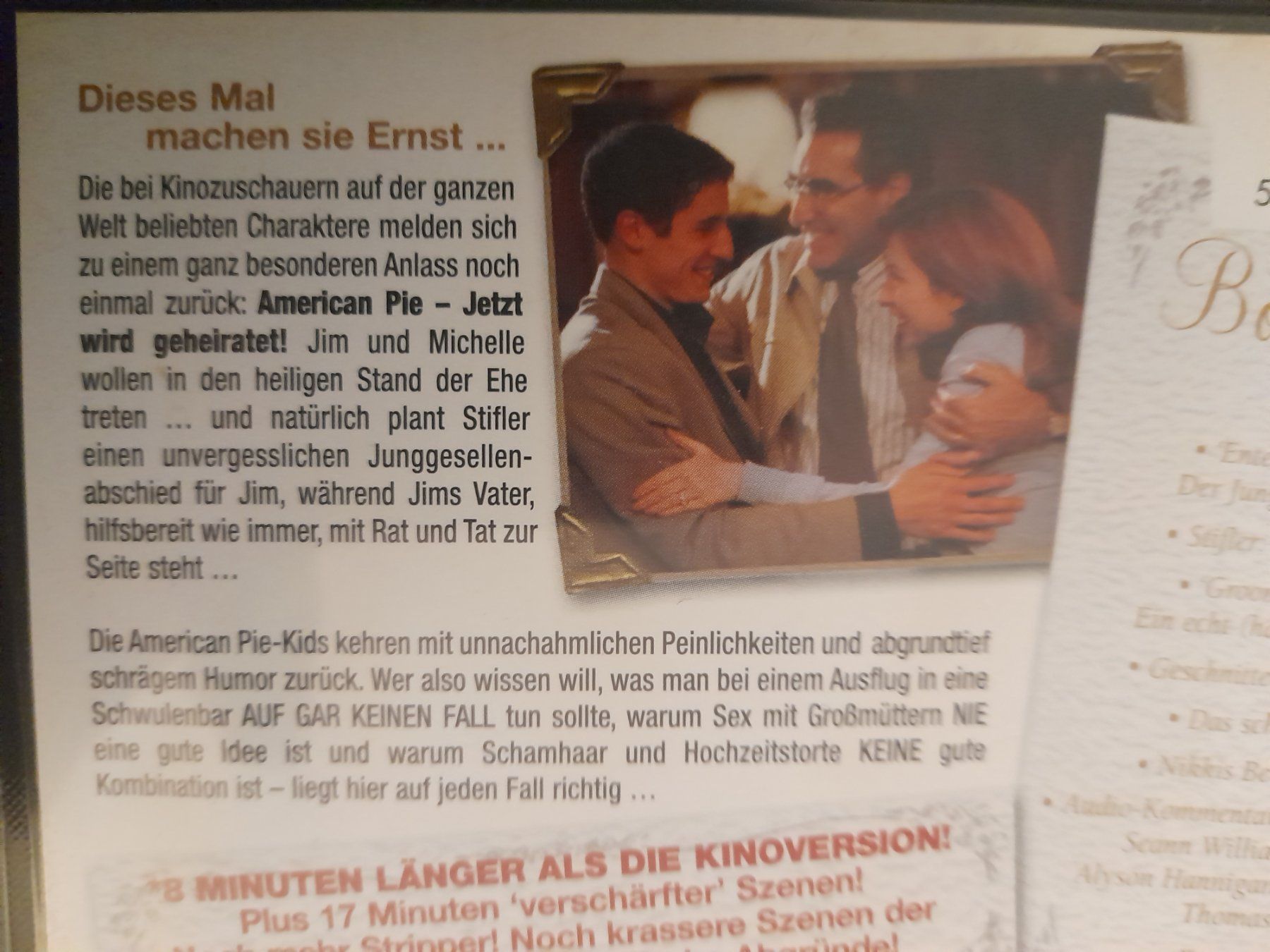 Spielfilme: American Pie Jetzt wird geheiratet – Gebraucht aus Roggwil BE von  1