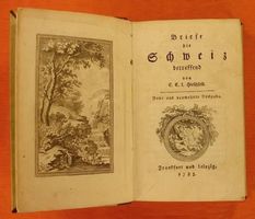 HIRSCHFELD: BRIEFE DIE SCHWEIZ BETREFFEND, 1783
