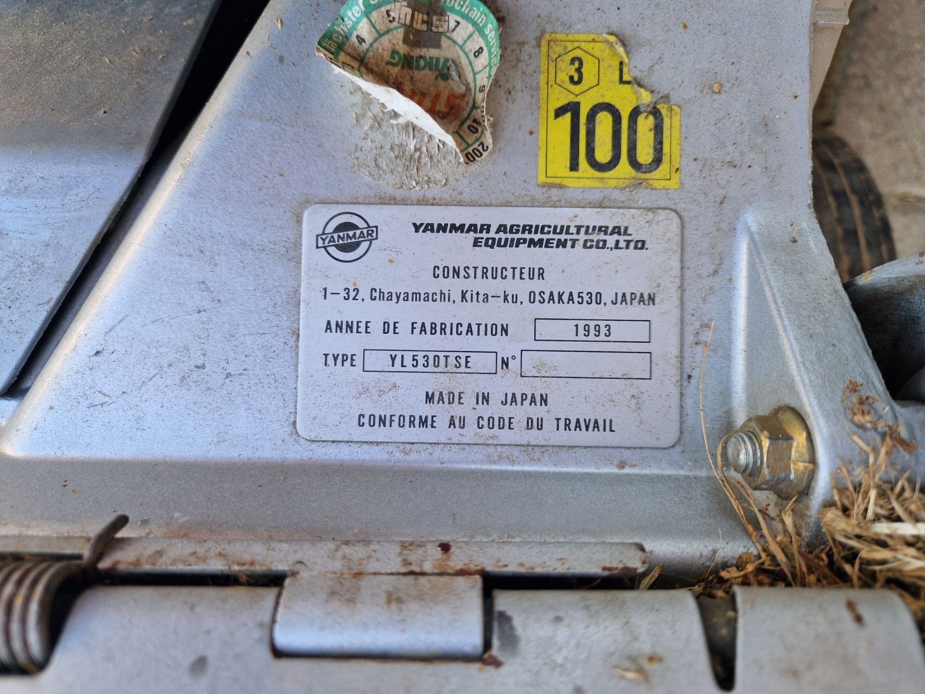 Tondeuses à gazon: Rasenmäher Yanmar – Défectueux à Roggwil TG par Rollingmaster 2