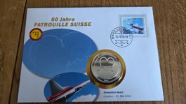 2014 Medallienbrief Patrouille Suisse Formation Heart