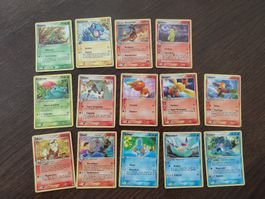 14x Pokemonkarte diverse Editionen