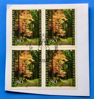 Briefmarken aus Liechtenstein 4 er Block mit Papier 