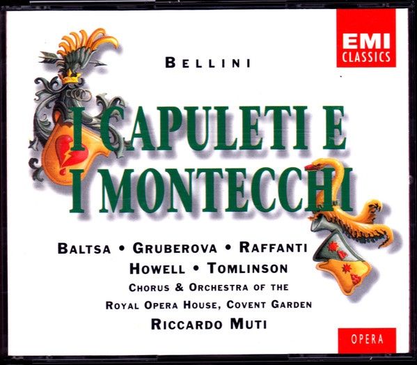 CD: 2 CDs Bellini • I Capuleti E I Montecchi • Ricardo Muti – Usato da Luzern venduto da Lycka