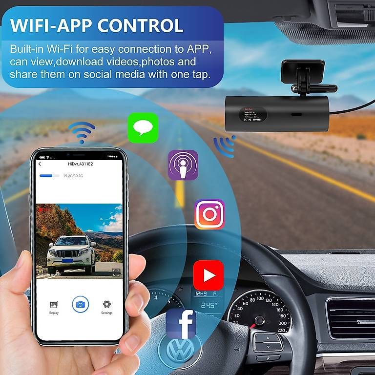 Camcorder: WiFi 4K High-definition Driving Recorder – Neu und originalverpackt aus Laufen von Looc_ 3