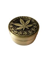 Grinder Metall mit Cannabis Ø50mm 3tlg.