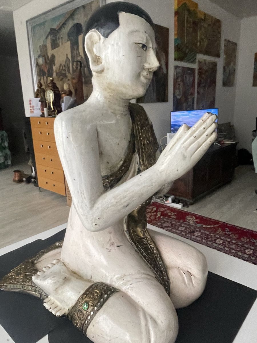 Skulpturen & Statuen: Bouddha, Burma/Myanmar aus Holz – Gebraucht aus Meierskappel von Hala03 5