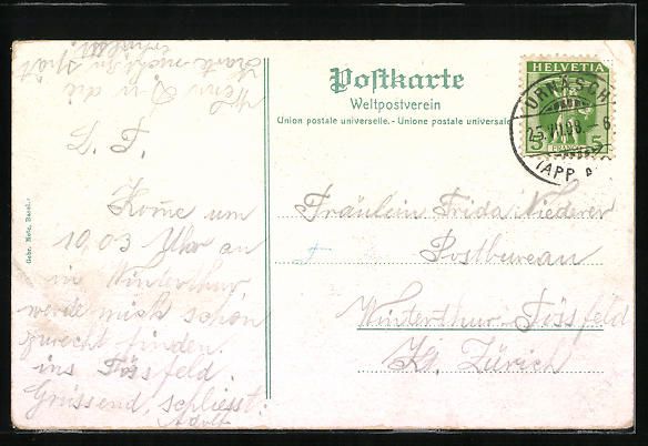 Cartes postales: AK Urnäsch, Panorama des Ortes – D'occasion à Berlin par bartko-reher 1