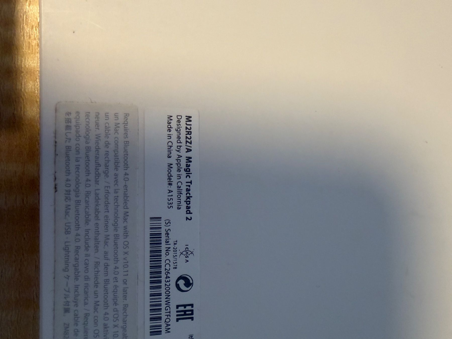 Apple Mouse: Apple Trackpad (2nd Gen) – Usato da Langnau am Albis venduto da charlie_kdg 2