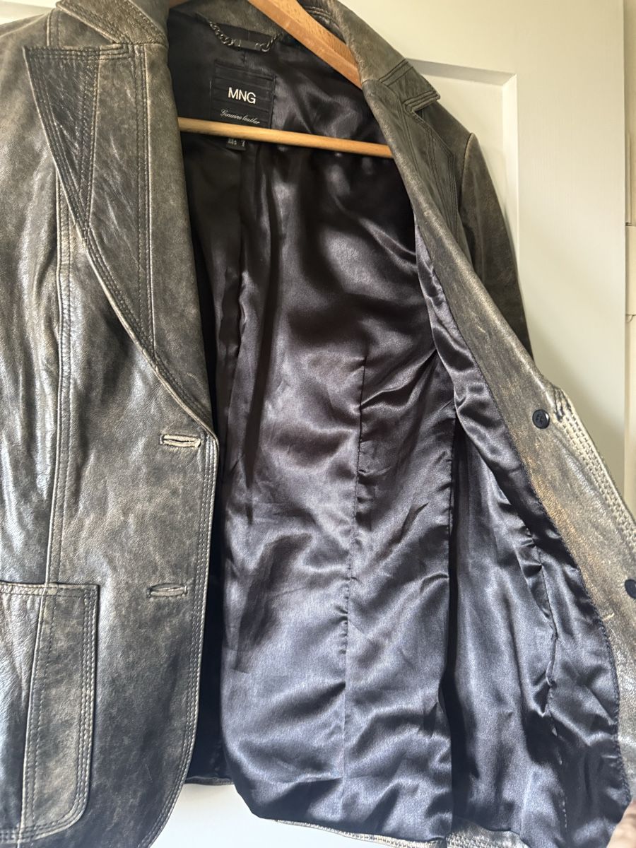 Mango Giacche: Lederjacke im Vintage look – Usato da Zürich venduto da GundulaStreusand 2