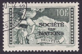 Dienstmarke SDN SBK-Nr. 32 (Jungfrau 1928-1930) gestempelt