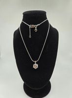 Schlangenkette mit Zirkonia Anhänger Diamonfiere 925 Silber