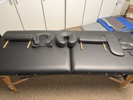Massageliege Gonser klappbar schwarz guter Zustand