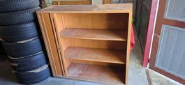 Aktenschrank Holz mit Rolltür und Fachböden gebraucht