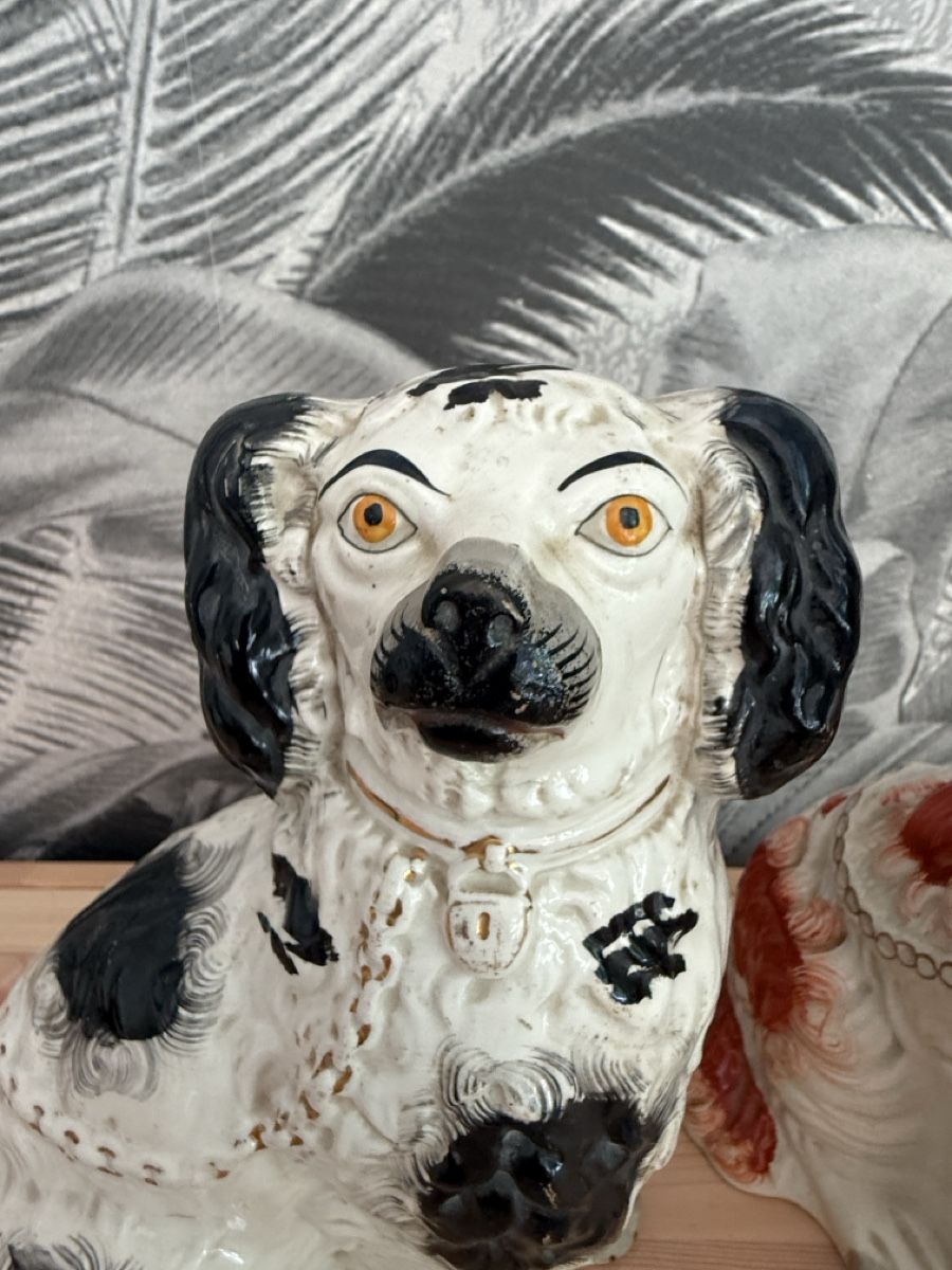 Statuette: 2 Kaminhunde/Puffhunde – Usato da Stadel venduto da Atropa1969 6