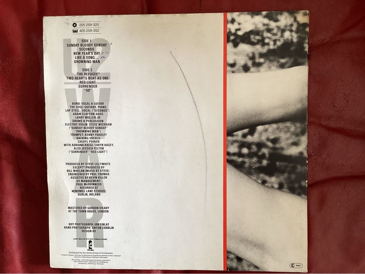 Dischi in vinile: U2 - War - LP Vinyl – Usato da Zürich venduto da Rockbyrd 2