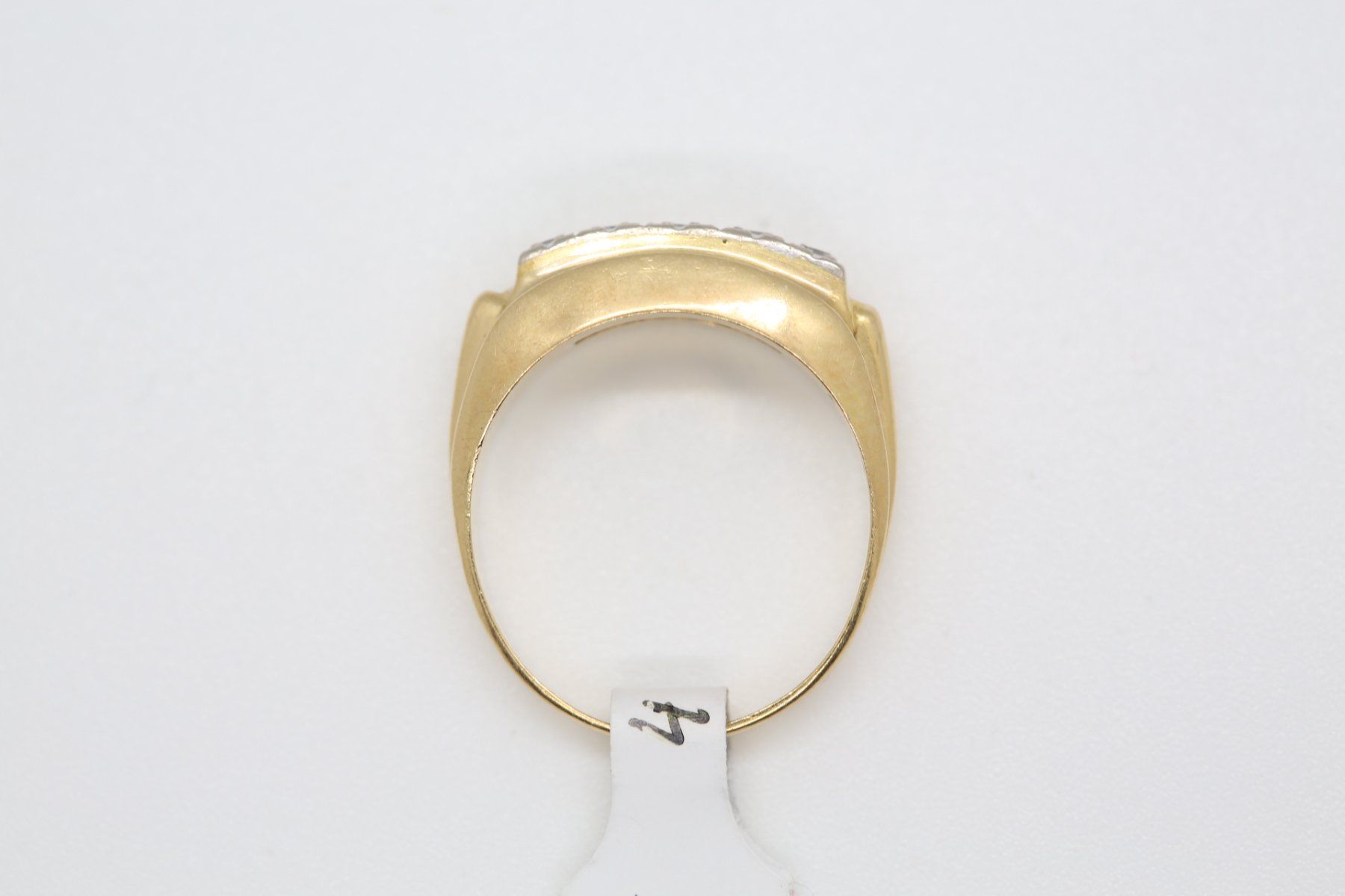 Anelli: Goldring 18K mit 5 Diamanten – Usato da Reinach BL venduto da Han-Numismatik 5