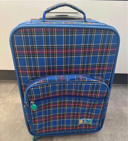 Rollkoffer Kinder Die Spiegelburg blau kariert gut erhalten