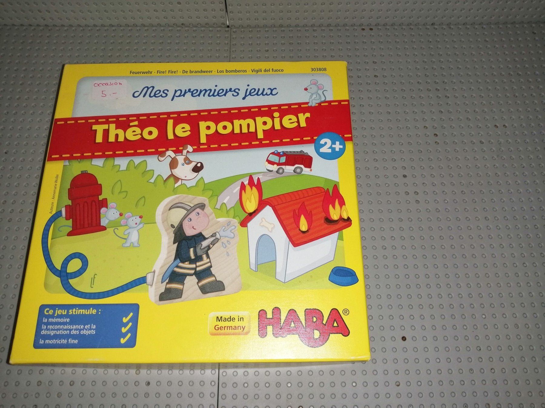 Haba Giochi: Jeu Théo le pompier – Usato da La Tour de Trême venduto da Startjouet