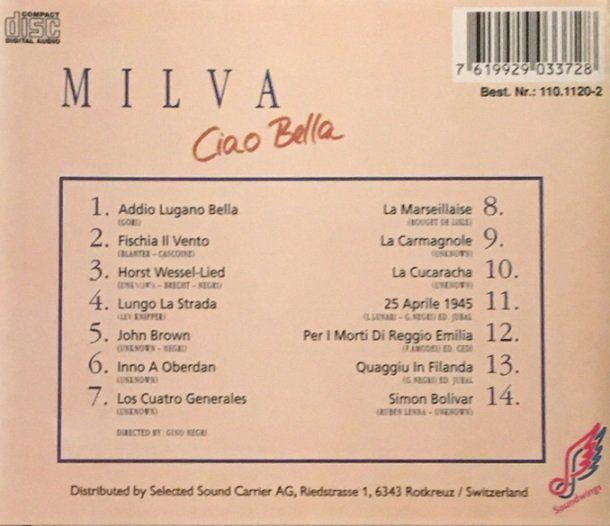 CD: Milva - Ciao Bella – Usato da Grüningen venduto da azulmarron 1