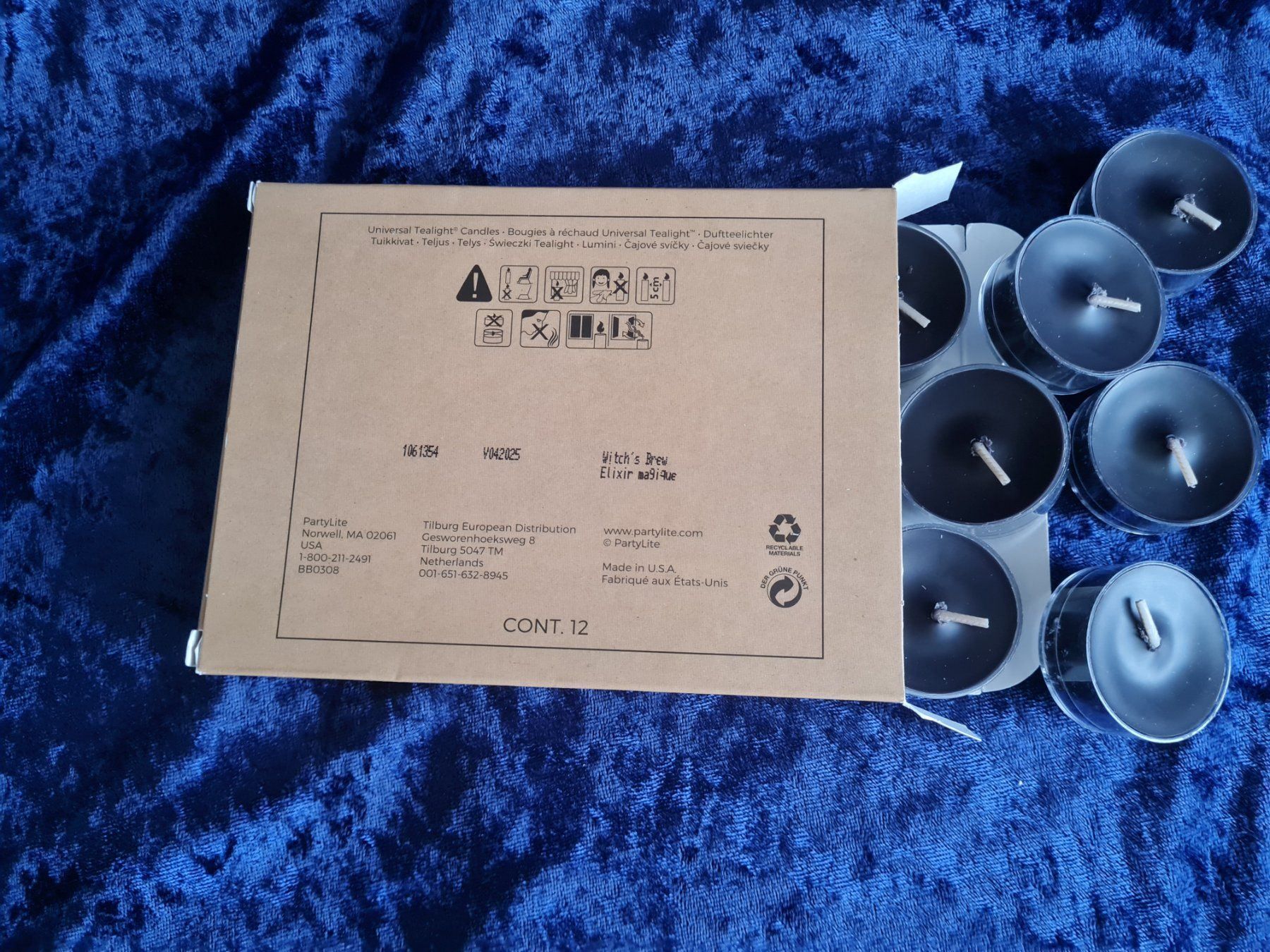 Partylite Candele: PartyLite - 12 Teelichter Witch's brew – Nuovo e nell'imballaggio originale da Othmarsingen venduto da Kleibai