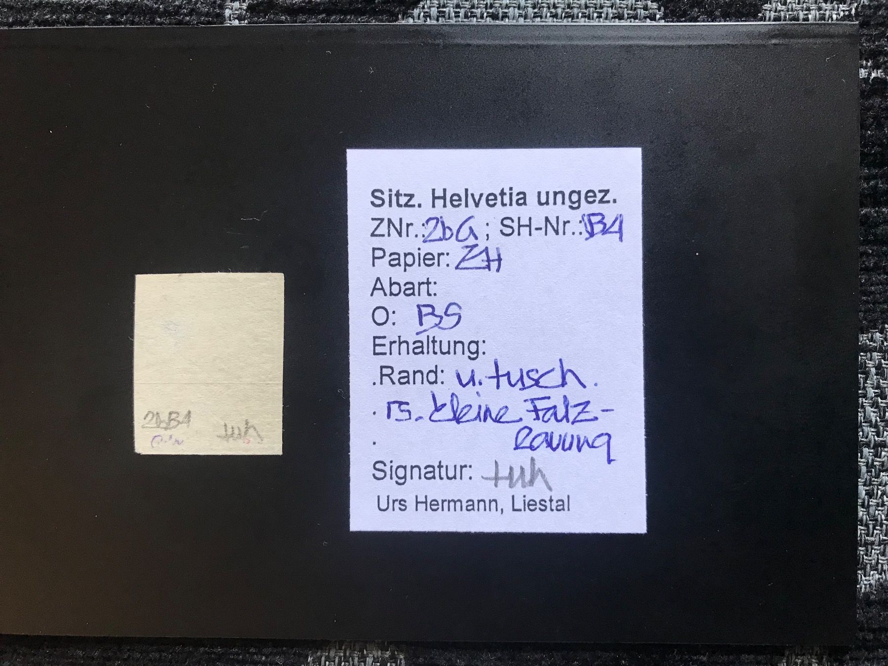 Tutti i francobolli: 1857-1862 Strubel 26G mit Kleinattest – Usato da stäfa venduto da brandy66 1