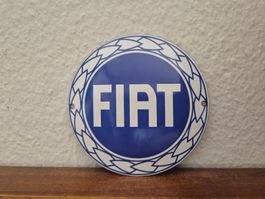 Emailschild Fiat Auto Werkstatt Service Logo Emaille Schild