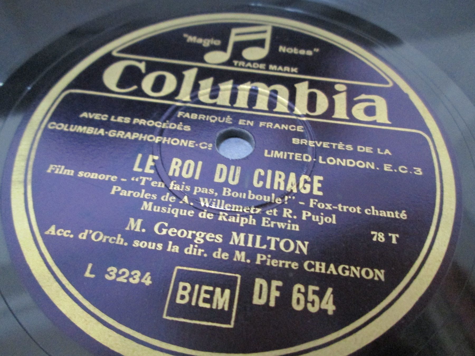 Schallplatten: DISQUES 78 TOURS – Gebraucht aus Lausanne von Leag 5