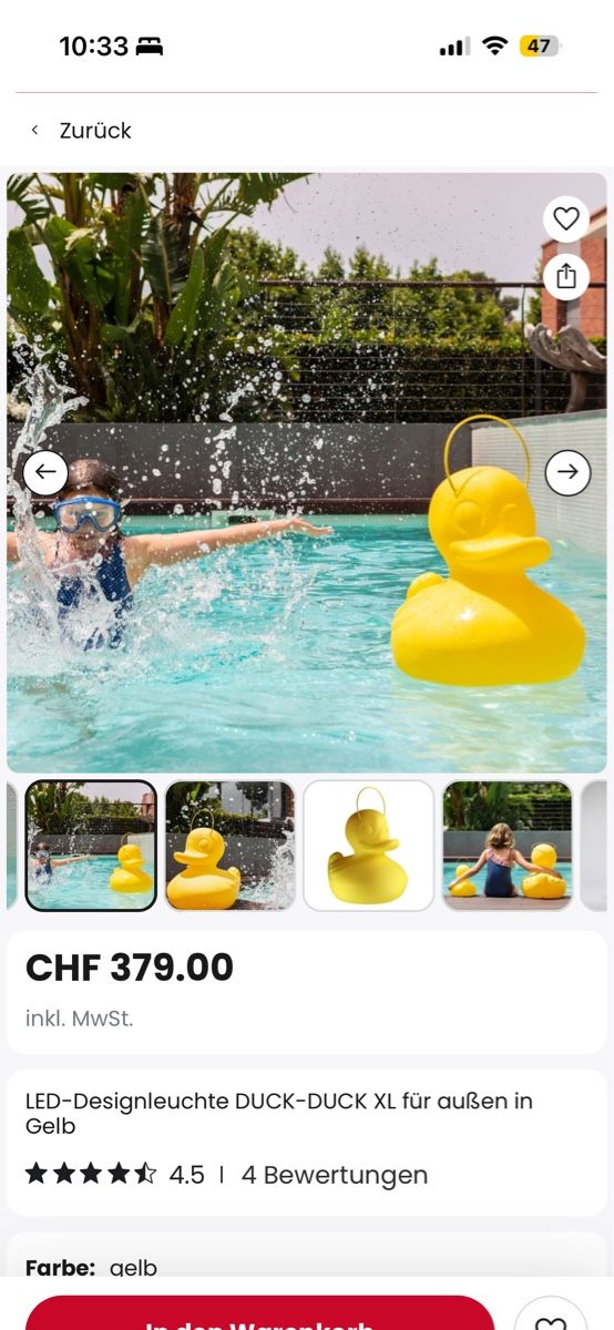 Lampade: LED-Designleuchte DUCK-DUCK – Nuovo (secondo la descrizione) da Urtenen-Schönbühl venduto da m19_2fdb 1