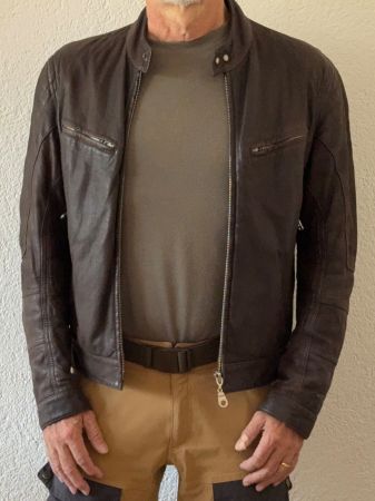 Hugo Boss Lederjacke, Grosse M, braun