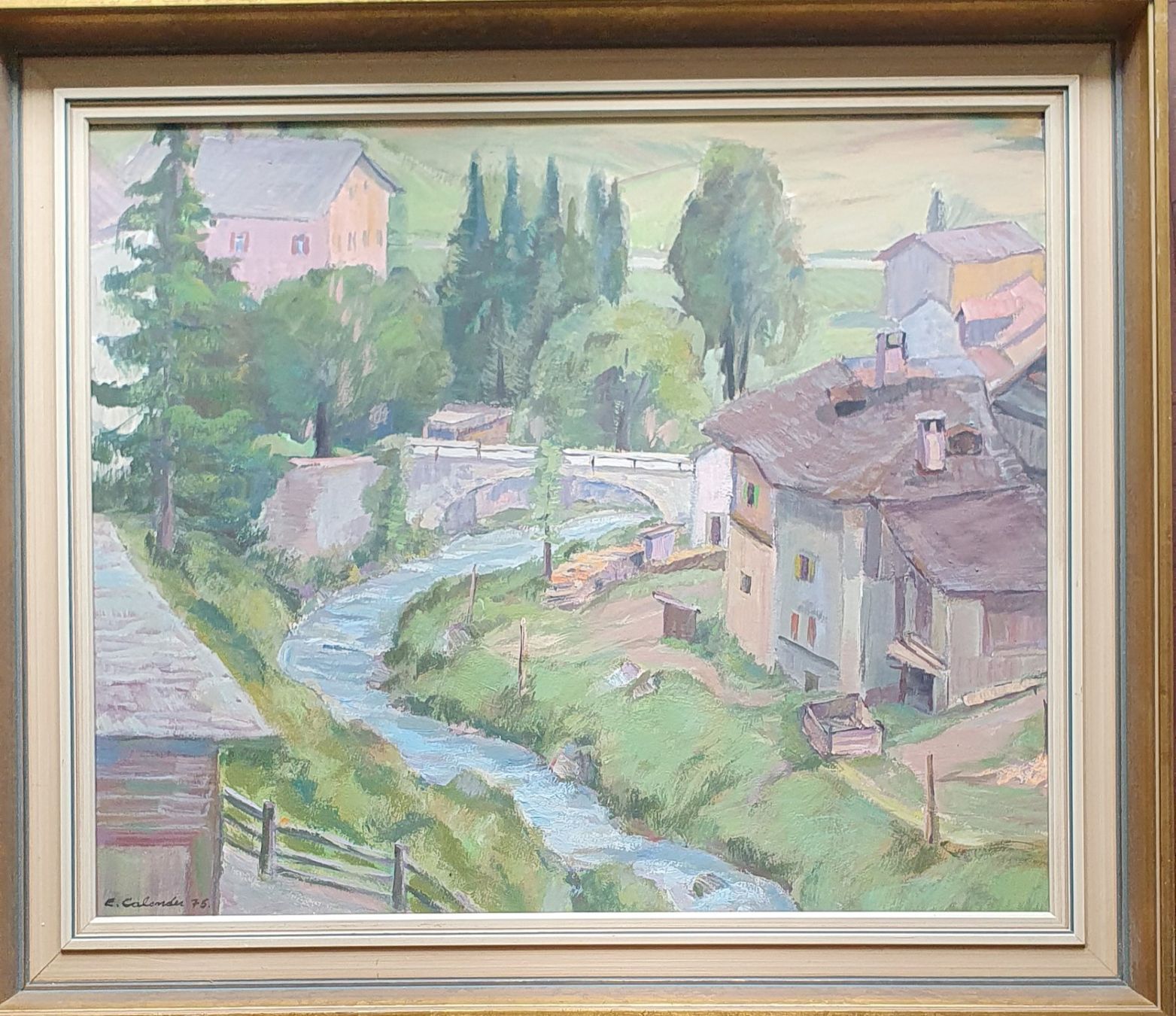 Gemälde: Eugen Calonder - Öl - Gemälde 1975 – Gebraucht aus Kreuzlingen von Rschweiz1 1