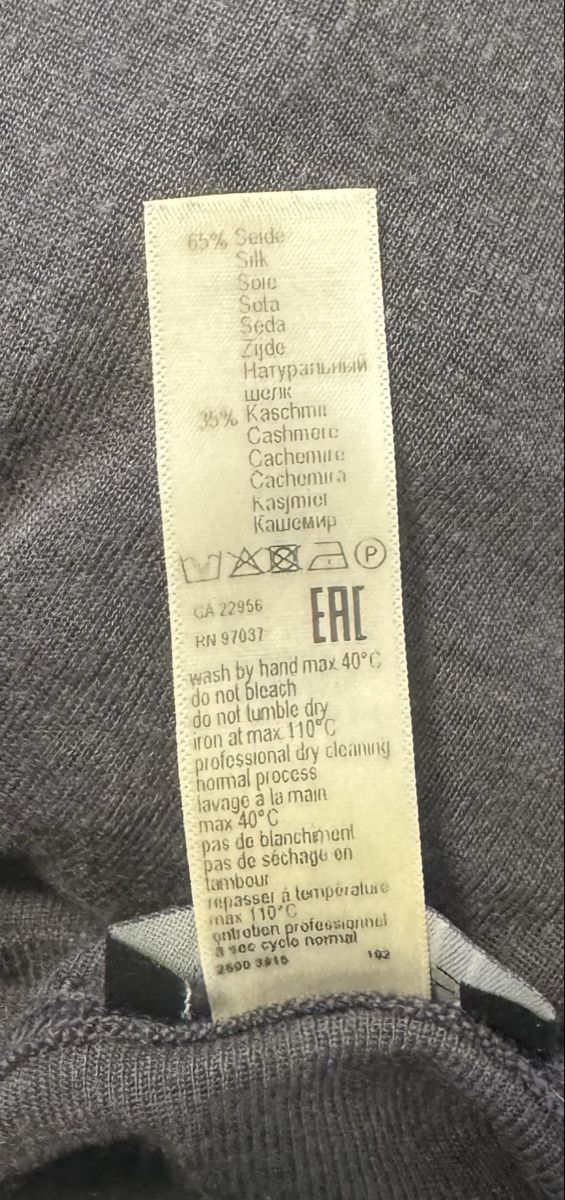 Pullover & Sweatshirts: HANRO Langarmshirt Seide Kaschmir Grau Groesse M – Gebraucht aus Zürich von Loco028 3