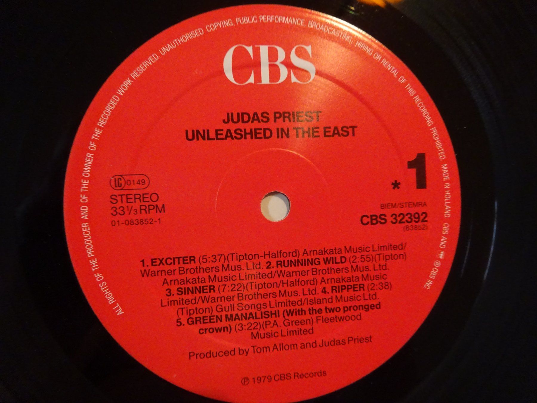 Dischi in vinile: JUDAS PRIEST ** UNLEASHED IN THE EAST – Usato da Luzern venduto da xrayspex99 4