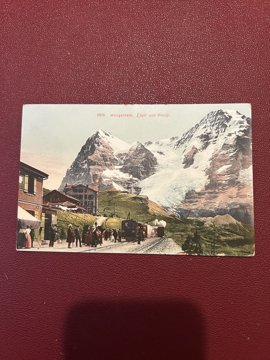 Ansichtskarten: Wengernalp, Eiger und Mönch  – Gebraucht aus Breganzona von Milesbo