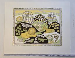 Willi Hartung  Orig. Farblithografie handsigniert