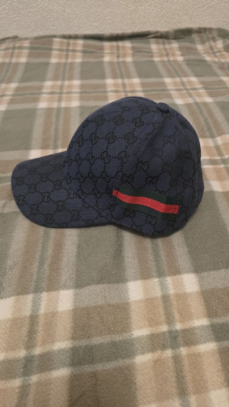 Gucci Copricapi, berretti & cappellini: Gucci Baseball Cap Blue with Monogram Pattern Adjustable – Nuovo e nell'imballaggio originale da Pully venduto da car_72x7 1