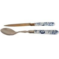 Antikes Obstbesteck Zwiebelmuster um 1900
