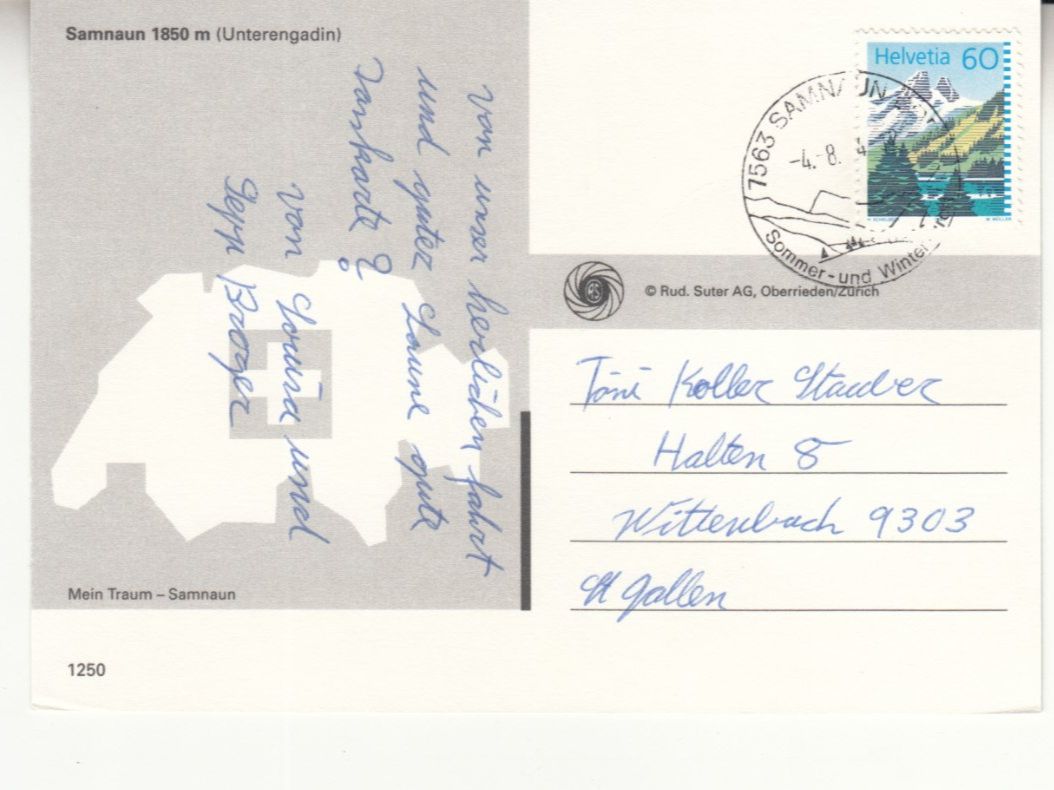 Cartoline postali: Samnaun 2004 – Usato da Bürglen TG venduto da StampGraf 1