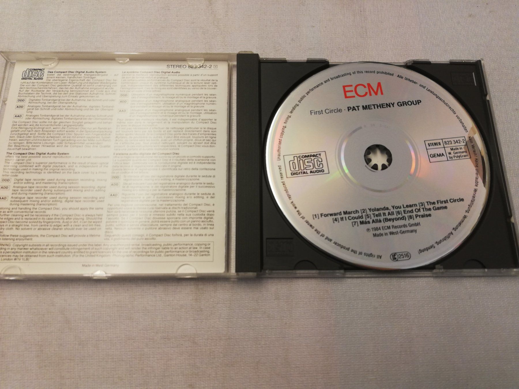 CD: PAT METHENY GROUP - FIRST CIRCLE (ECM) – Usato da Bern venduto da Vinylsound.ch 2
