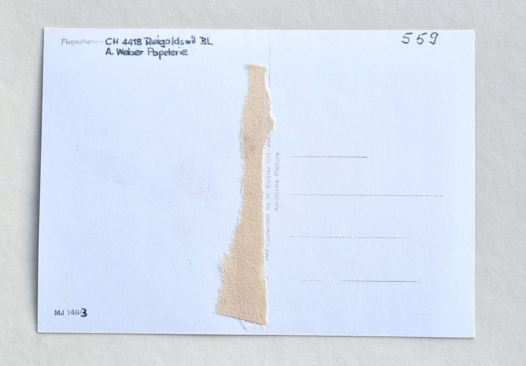 Cartes postales: Reigoldswil - Flugaufnahme – D'occasion à Rothrist par RROENK 1
