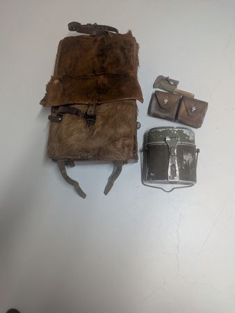 Antiker Schweizer Militär Rucksack (Haaraff)
