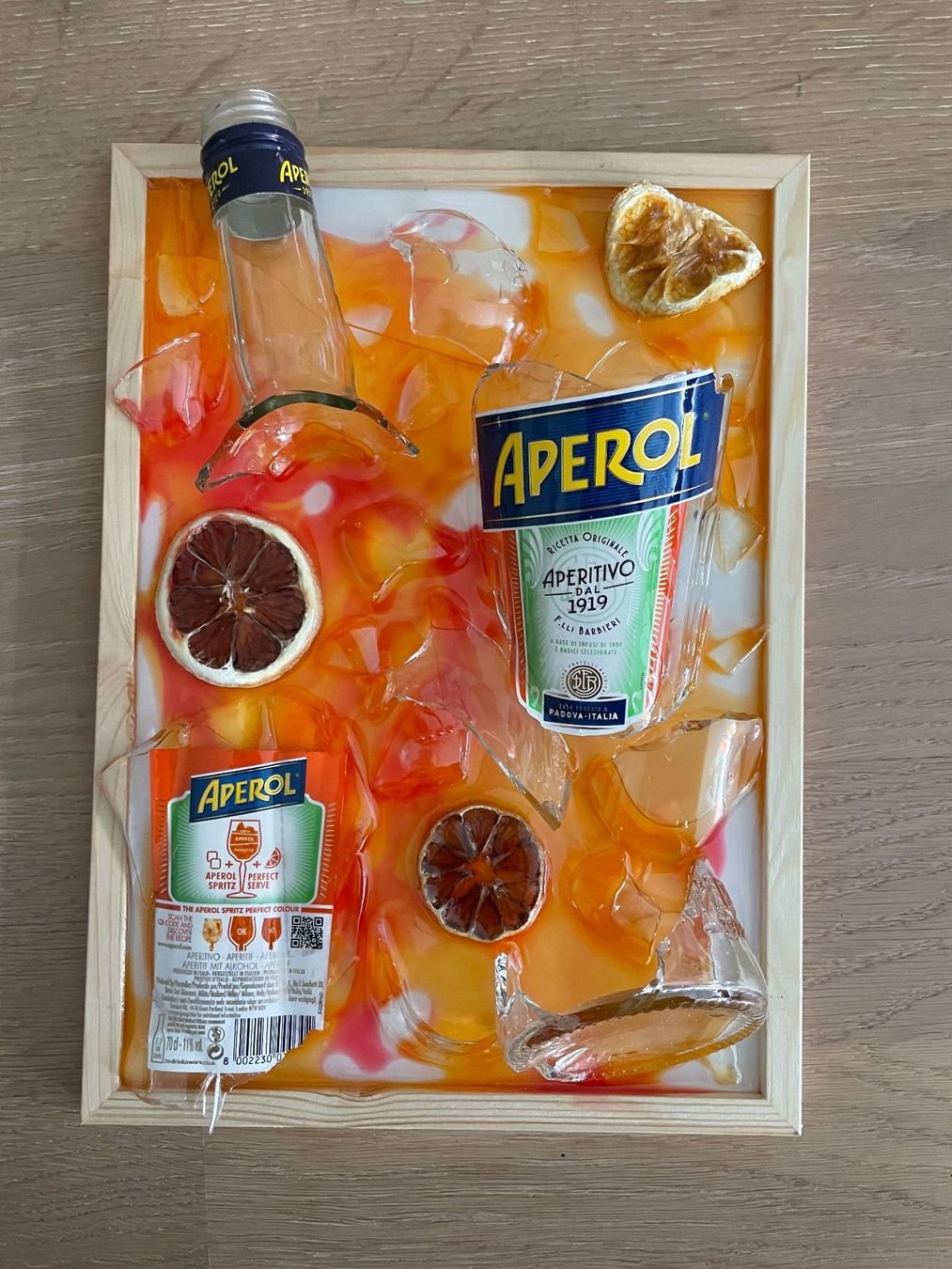 Poster & Bilder: Aperol Epoxid Bottle Art Bild – Neu (gemäss Beschreibung) aus Wagen von petzi08