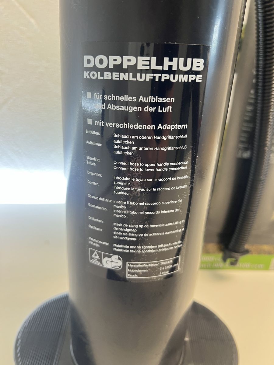 Pumpen & Teile: Doppelhub Kolbenluftpumpe mit Adaptern  – Gebraucht aus Rotkreuz von Migu2012 1