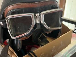 Kulthelm mit Original Climax Brille